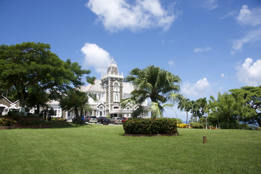 The Government House of St. Lucia, built in 1894, is now outfitted with a 5.4kw photovoltaic system to power daily operations.